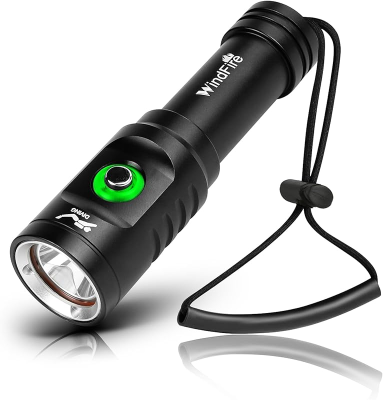 WINDFIRE Flashlight Rechargeable 3 Underwater Submersible