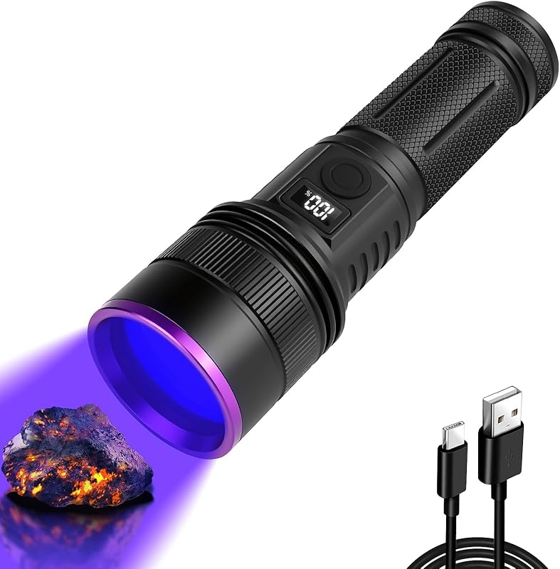 WINDFIRE Flashlight Rechargeable Blacklight Detection