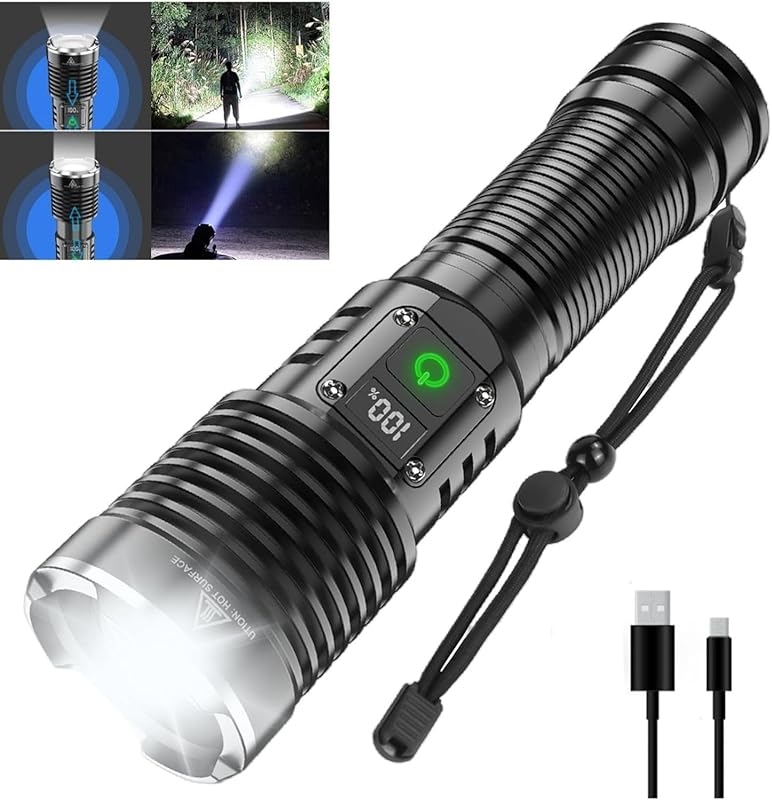 WINDFIRE Flashlights Rechargeable Flashlight Waterproof Emergencies