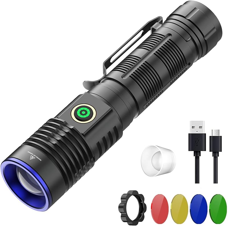 WINDFIRE Multicolor Flashlight Rechargeable Flashlights